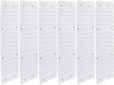 مجموعة 6 قطع من ألواح LED الخلفية للكونترتوب 12W3000K لون أبيض مع محول 100 وات بدون غطاء وحدة التحكم 7.5sqf in Kuwait
