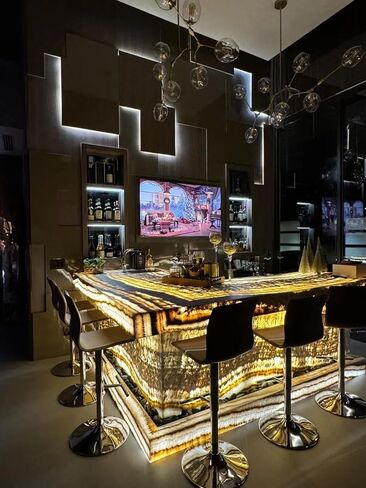 مجموعة 6 قطع من ألواح LED الخلفية للكونترتوب 12W3000K لون أبيض مع محول 100 وات بدون غطاء وحدة التحكم 7.5sqf in Kuwait