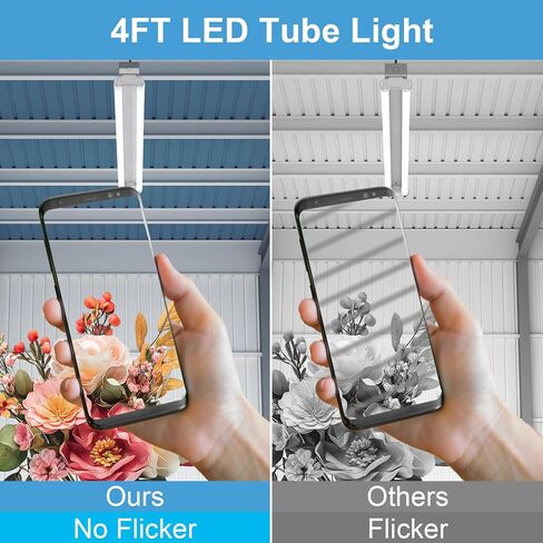 مصابيح أنبوبية T8 LED 4 أقدام 20 وات 40 وات تعادل 4000 كيلو أبيض طبيعي 2000LM، استبدال الفلورسنت T8 T10 T12، تجاوز الصابورة ثنائي النهاية، غطاء بلوري ETL مدرج للمتجر 16 حزمة in Kuwait
