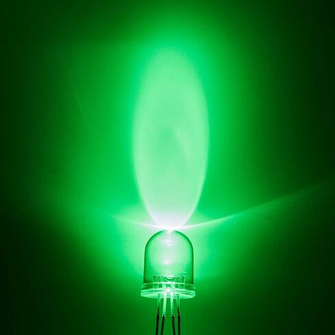 Chanzon 50 pcs 10mm RGB Multicolor LED Diode Lights Common Anode(Clear Round Transparent 3 Color) 4 pin Bright Lighting Bulb Lamps Electronics Components Indicator Light Emitting Diodes in Saudi Arabia