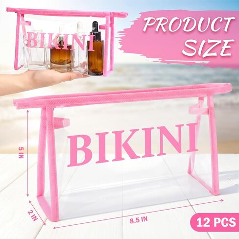 Tenceur 12 Pcs Bikini Organizing Bags Durable PVC Packaging Zipper Bags Swimsuit Bathing Suit Organizer for T-shirts, Swimwear, Lingerie & Delicate Closet, Drawers & Travel in Saudi Arabia