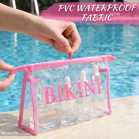 Tenceur 12 Pcs Bikini Organizing Bags Durable PVC Packaging Zipper Bags Swimsuit Bathing Suit Organizer for T-shirts, Swimwear, Lingerie & Delicate Closet, Drawers & Travel in Saudi Arabia