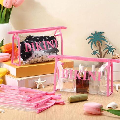Tenceur 12 Pcs Bikini Organizing Bags Durable PVC Packaging Zipper Bags Swimsuit Bathing Suit Organizer for T-shirts, Swimwear, Lingerie & Delicate Closet, Drawers & Travel in Saudi Arabia