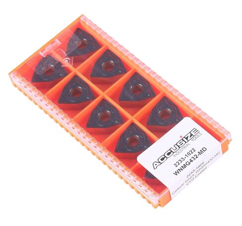 Accusize Industrial Tools Wnmg432 كربيد طلاء Cvd، أسود/أصفر، 2233-1022 in Saudi Arabia