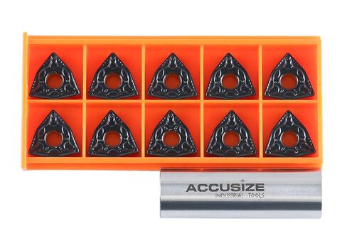 Accusize Industrial Tools Wnmg432 كربيد طلاء Cvd، أسود/أصفر، 2233-1022 in Saudi Arabia