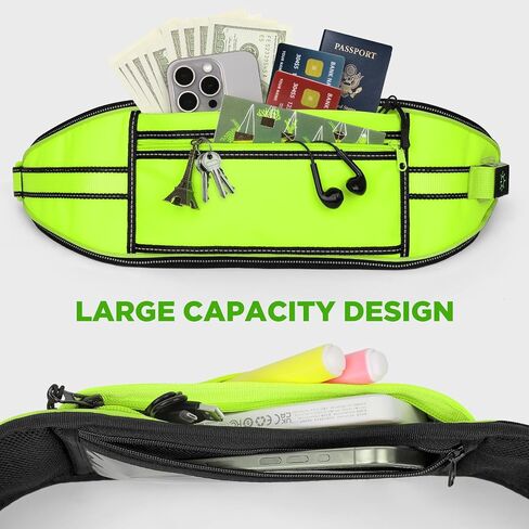 حزمة فاني LED للرجال والنساء، حزمة فاني كروس مع ضوء مؤشر البطارية، حزم خصر قابلة للتعديل مع حزام تشغيل LED لممارسة الرياضة والمشي لمسافات طويلة والسفر وحمل جميع الهواتف in Kuwait