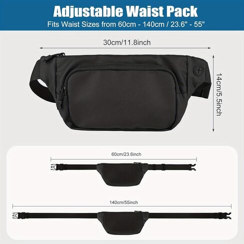 A stylish running belt, suitable for both men and women, with an adjustable waistband, perfect for running, hiking, jogging, and fitness. in Saudi Arabia