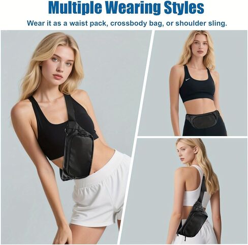 A stylish running belt, suitable for both men and women, with an adjustable waistband, perfect for running, hiking, jogging, and fitness. in Saudi Arabia