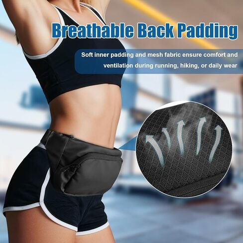 A stylish running belt, suitable for both men and women, with an adjustable waistband, perfect for running, hiking, jogging, and fitness. in Saudi Arabia