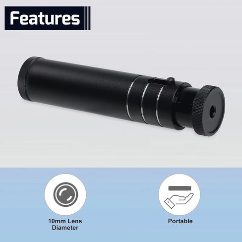 Handheld Focusing Spectroscope, Gemstone Spectroscope with Carrying Bag, 400-700nm Range, Compact and Lightweight, for Precise Distinguishing Between Natural and Synthetic Gemstones in Kuwait