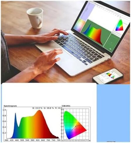 High-Precision Spectral Illuminance Meter, Spectrophotometer, Light Measurement Equipment, Equipped with an LCD Touchscreen Display. in Saudi Arabia