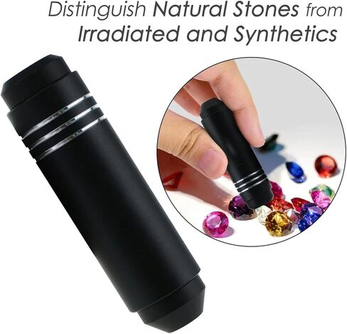 Portable Gemstone Testing Spectrometer, Pocket-Sized Grating Spectroscope with Leather Packaging Bag, Easy to Carry, Quick Gemstone Identification, Suitable for Gemologists and Jewelers in Kuwait