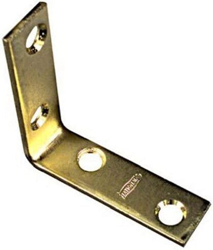 2 بوصة × 5/8 بوصة، مكواة زاوية بلمسة نهائية من النحاس اللامع من العلامات التجارية الوطنية/الطيفية HHI N190-835 in Kuwait