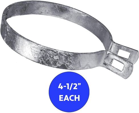 شريط دعامة 4-1/2 بوصة لسياج ربط السلسلة - يُستخدم لعمود/أنبوب بقطر خارجي 4-1/2 بوصة - شريط دعامة ربط سلسلة مجلفن in Kuwait