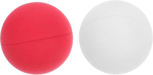 ibasenice Professional Squash Training Balls 2pcs White Red Set, Single Dot Indoor Court Squash Balls with Consistent Bounce and Quick Rebound for Practice and Warm-up in Saudi Arabia