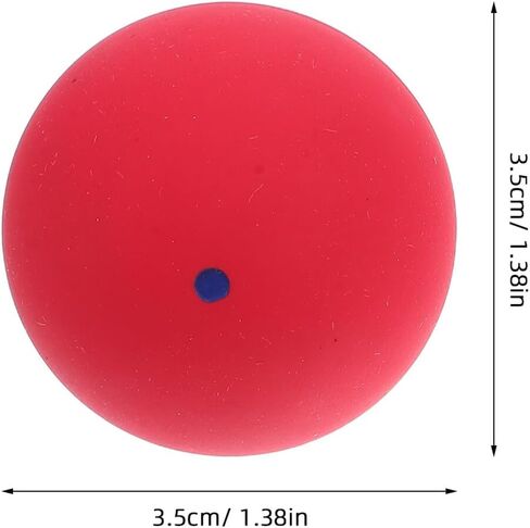 FOMIYES 2 قطعة كرات تدريب الاسكواش الاحترافية نقطة واحدة عالية المرونة من المطاط للاستخدام الداخلي والخارجي للمبتدئين والاستخدام العام in Kuwait