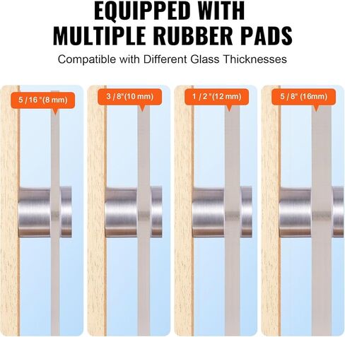 Clamp, 10 PCS Round Railing Bracket for 0.31 "-0.62 " Tempered , 316 Stainless Steel Mounting Clamp, Shelf Bracket for Balcony, Garden, Pool, Stair, Silver in Kuwait