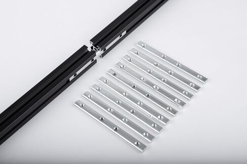 مجموعة دعامة زاوية من الألومنيوم، 10 مجموعات دعامة وصلة خطية مقاس 3.9 بوصة، لسلسلة 2020 6 مم على شكل حرف T in Kuwait