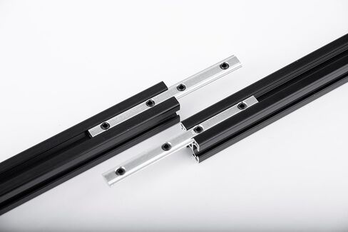 مجموعة دعامة زاوية من الألومنيوم، 10 مجموعات دعامة وصلة خطية مقاس 3.9 بوصة، لسلسلة 2020 6 مم على شكل حرف T in Kuwait