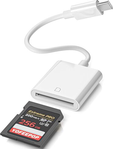 قارئ بطاقة SD ، محول بطاقة الذاكرة USB 3.0 Type C ، قارئ بطاقة SD/TF مع منفذ USB 3 ، قارئ بطاقة SD متوافق مع iPhone ، Pro/Air Android Phone Tablet in Kuwait