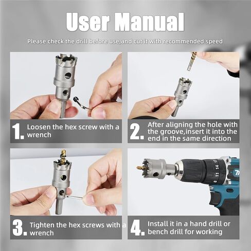 6 قطعة 68 مللي متر مطلي بالتيتانيوم مثقاب الطيار مطلي مركز الحفر الطيار دبوس ثقب المنشار مثقاب الخشب للمعادن والفولاذ المقاوم للصدأ in Kuwait
