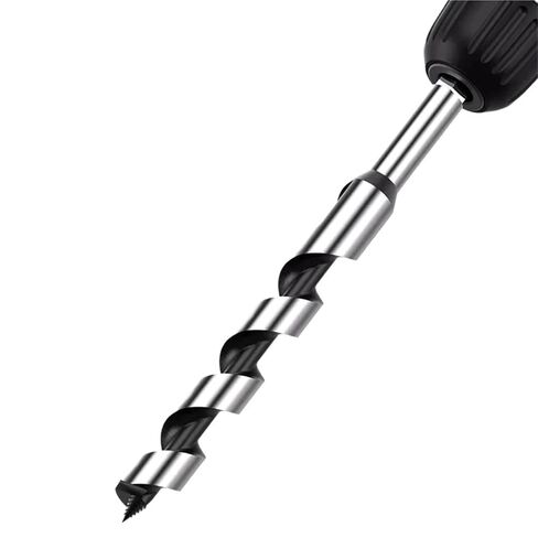 2 قطعة 230 مم 300 مم 350 مم 460 مم HSS لقمة ثقب تويست 6 مم - 25 مم مثقاب مركزي معدني من الفولاذ لقفل الباب الخشبي أدوات النجارة (6 مم، 230 مم) in Kuwait