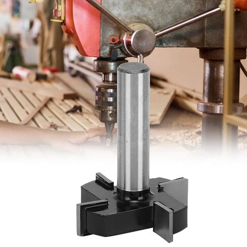 T Type Milling Cutter Four Blade Carbide Tipped Woodworking Tools Heavy Duty Cutting Set for Wood MDF Plywood and Hardwood Professional Grade Precision Crafted Durable Hardware in Saudi Arabia
