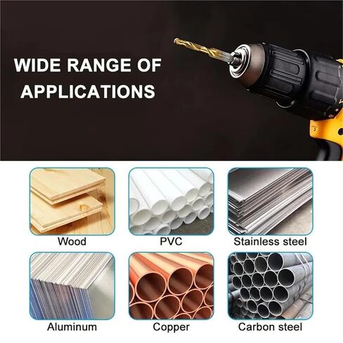 6pc High-Speed Steel 4341 Titanium Plated Composite Tap Drill and Tap Integrated Machine Tap Open and Chamfer Tool Set in Saudi Arabia