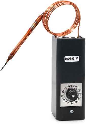W1609-101 TH-1609 Refrigeration Thermostat Temperature Controller, -30°F to 90°F (-34°C to 32°C), 5 Ft Capillary, Remote Bulb Type in Kuwait