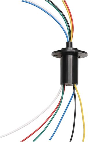 1pcs 22mm Diameter 2/3/4/6/8 Channel Wire Connection Slip Ring 10A high Current Conductive Ring 360 Degree Rotation Connector(Dia 22mm 6CH 10A) in Saudi Arabia