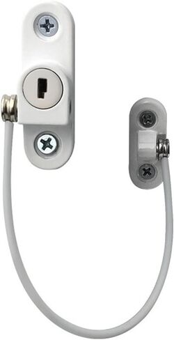 Chain Lock Security Door Chain Security Window Sliding Door Latch Limiter Home(Black) in Saudi Arabia