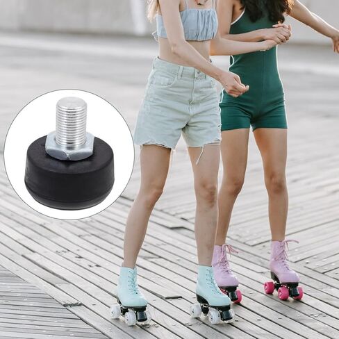 Kisangel قابل للتعديل الأسطوانة تزلج الفرامل رئيس استبدال المطاط اصبع القدم سدادة للتزلج على الجليد رباعية الفرامل مرونة عالية للتزلج على الجليد الأسطوانة مضمنة ومزدوجة الصف 2 بوصة سدادة تزلج in Kuwait