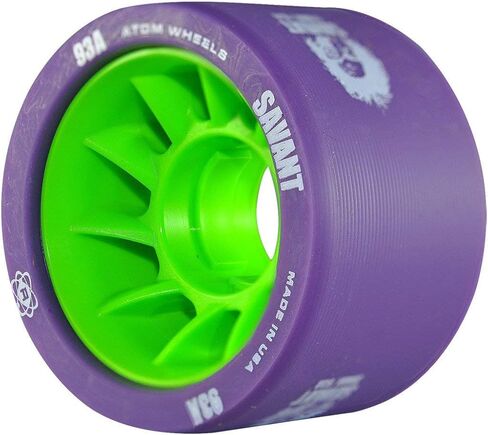 ATOM Savant Skate Wheels (Purple-93A 8 Pack) in Saudi Arabia