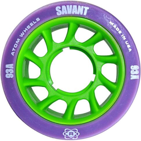 ATOM Savant Skate Wheels (Purple-93A 8 Pack) in Saudi Arabia
