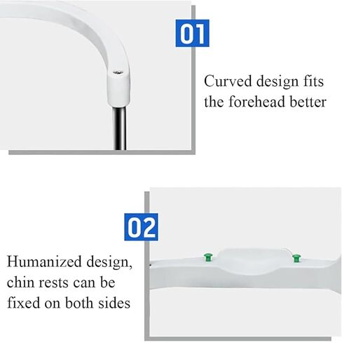 Lifting Chin Bracket Vision Training Forehead Bracket 0 to 95mm Distance Liftable and Adjustable Height 105 to 200mm from Base to Head Support for Optometry Center in Saudi Arabia