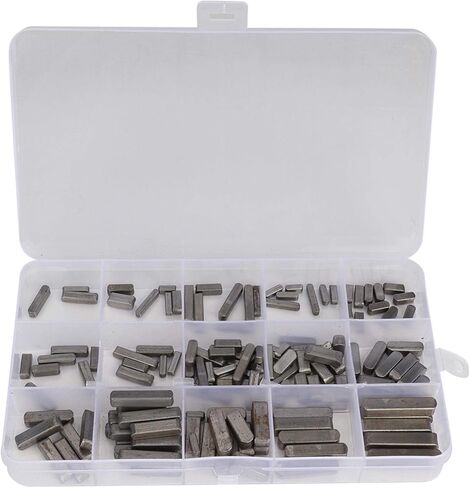 140PCS Round Ended Drive Shaft Key Professional Parallel Drive Shaft Key 3mm 4mm 5mm 6mm Pulley Keyway Key in Saudi Arabia
