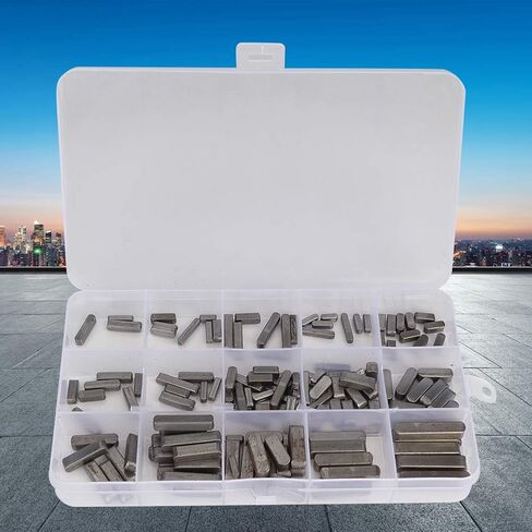 140PCS Round Ended Drive Shaft Key Professional Parallel Drive Shaft Key 3mm 4mm 5mm 6mm Pulley Keyway Key in Saudi Arabia