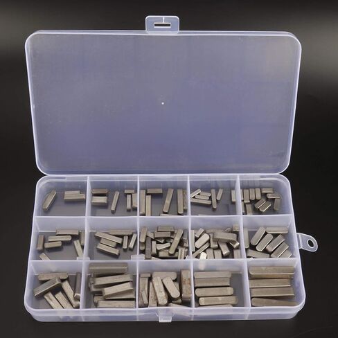 140PCS Round Ended Drive Shaft Key Professional Parallel Drive Shaft Key 3mm 4mm 5mm 6mm Pulley Keyway Key in Saudi Arabia
