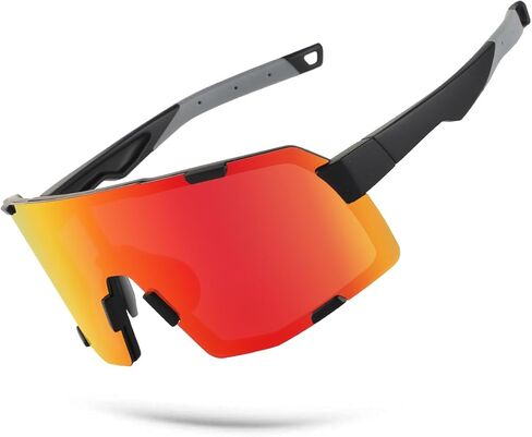 OULAIQI Cycling Sunglasses for Men Women,UV Protection Sports Running Glasses for Baseball Softball Driving Biking Volleyball in Kuwait