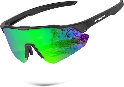 Polarized-Sunglasses-Men Sports Sun-Glasses Mens-Sunglasses: UV400 Protection for Cycling Fishing Golf in Saudi Arabia
