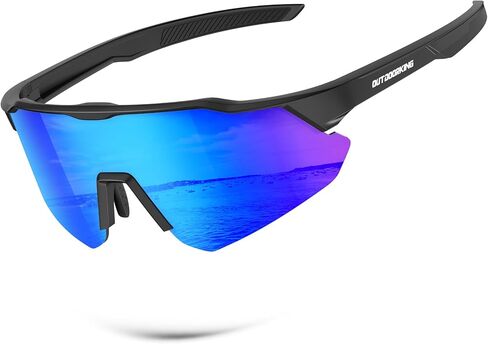 Polarized-Sunglasses-Men Sports Sun-Glasses Mens-Sunglasses: UV400 Protection for Cycling Fishing Golf in Saudi Arabia
