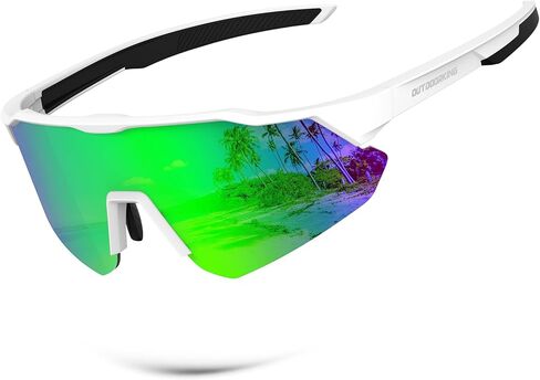 Polarized-Sunglasses-Men Sports Sun-Glasses Mens-Sunglasses: UV400 Protection for Cycling Fishing Golf in Saudi Arabia