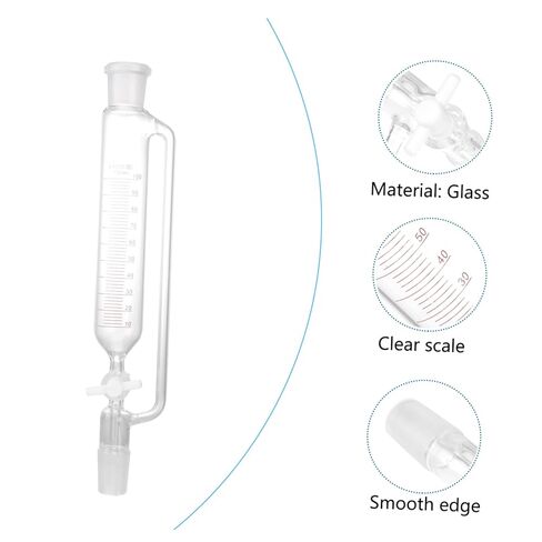 Holibanna Constant Pressure Separatory Funnel Chemistry Lab Glass Funnel Efficient Liquid Separation Equipment in Kuwait