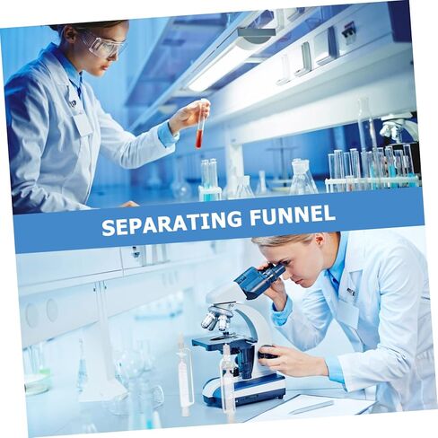 Holibanna Constant Pressure Separatory Funnel Chemistry Lab Glass Funnel Efficient Liquid Separation Equipment in Kuwait