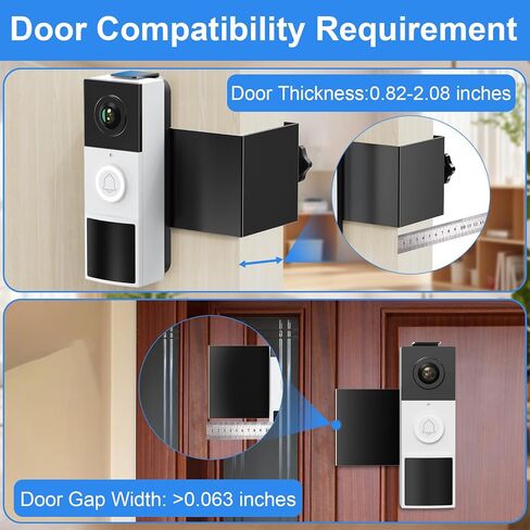 كاميرا جرس الباب متوافق مع Arlo ، قوس جرس الباب المضاد للسرقة لكاميرا Arlo Doorbell ، وملحقات Holder Holder للقرار للفيديو للشقة/الأعمال in Kuwait