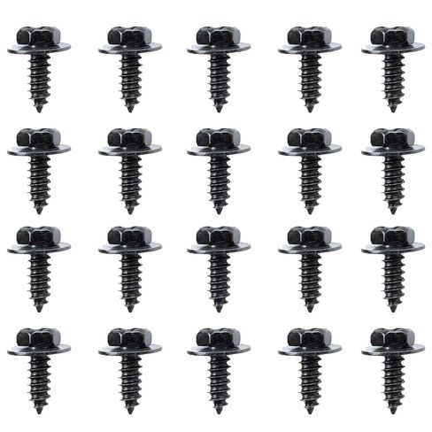 20Pcs M6*17 self-Tapping Screws,Bumper Screws for Providing a Secure and Tight Hold, preventing Any Movement or rattling While Driving. in Kuwait
