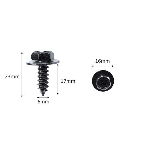 20Pcs M6*17 self-Tapping Screws,Bumper Screws for Providing a Secure and Tight Hold, preventing Any Movement or rattling While Driving. in Kuwait