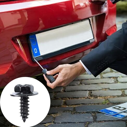 20Pcs M6*17 self-Tapping Screws,Bumper Screws for Providing a Secure and Tight Hold, preventing Any Movement or rattling While Driving. in Kuwait