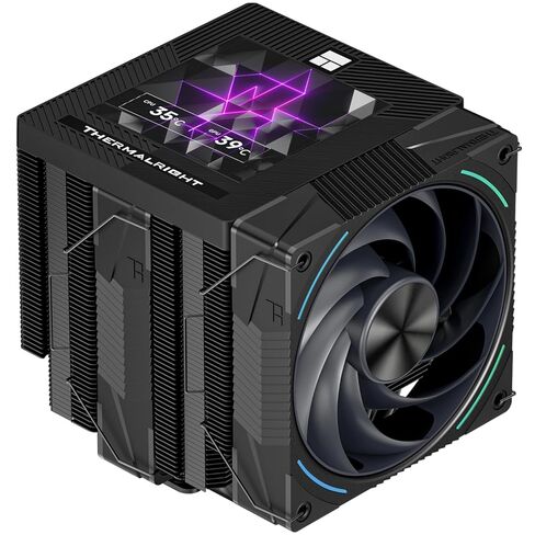Thermalright Phantom Spirit 120 Digital EVO CPU Air Cooler,7 Heat Pipes CPU Cooler,Dual 120mm PWM Fans,Magnetic Attraction-Digital Screen Top Cover,for AM4/AM5/LGA1700/1851/1150/1151/1200,PC Cooling in Saudi Arabia