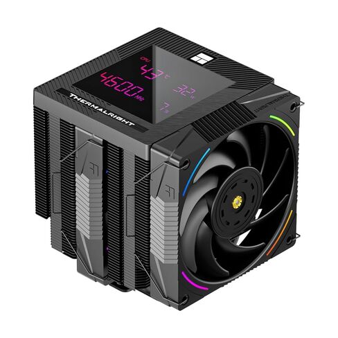 Thermalright Phantom Spirit 120 Digital Evo CPU Air Cooler ، 7 أنابيب حرارة CPU مبرد ، مراوح PWM مزدوجة 120 مم ، الغطاء العلوي الشاشة الجذب المغناطيسي ، لـ AM4/AM5/LGA1700/1851/1150/1151/1200 in Saudi Arabia